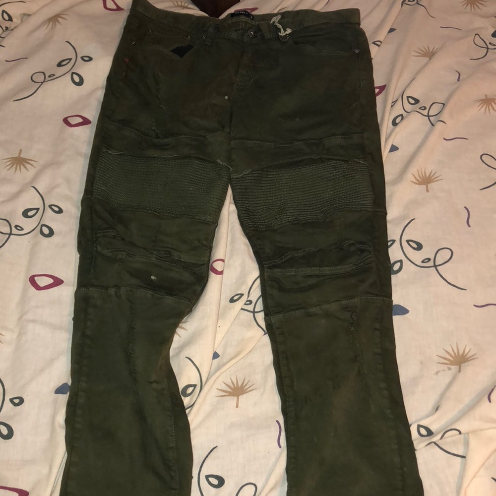 army green cargo men’s jean size 36